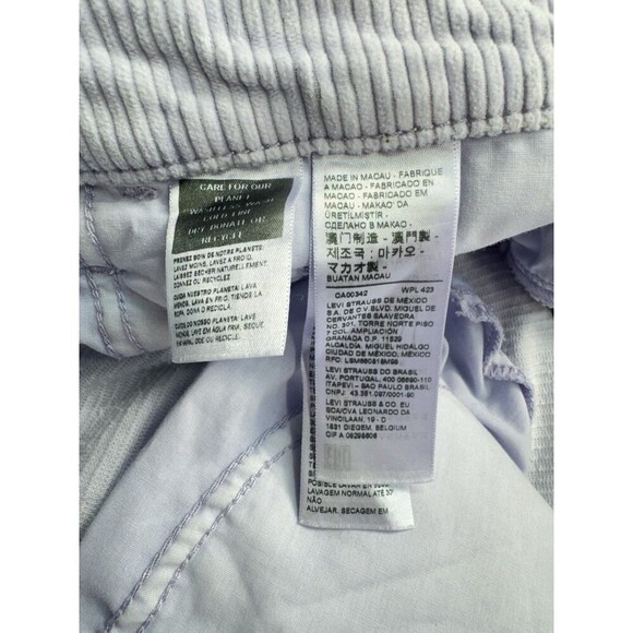 Levis Corduroy Baggy Dad Pants Womens 34 Lilac Purple Jeans Relaxed Y2K Retro - Picture 6 of 15